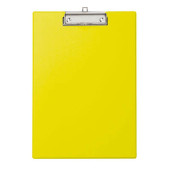 Klemmbrett 2335213 A4 gelb Karton mit Kunststoffüberzug inkl Aufhängeöse 