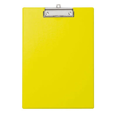Klemmbrett 2335213 A4 gelb Karton mit Kunststoffüberzug inkl Aufhängeöse 