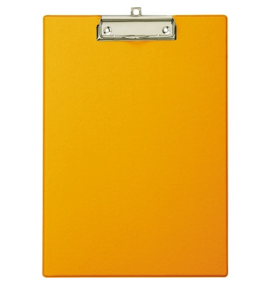 Klemmbrett 2335243 A4 orange Karton mit Kunststoffüberzug inkl Aufhängeöse 
