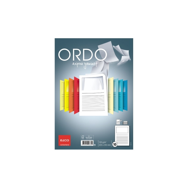 7610425906301 - Sichtmappen Ordo classico 7369510 A4 weiß Papier 120g 7610425906301 10 Stück