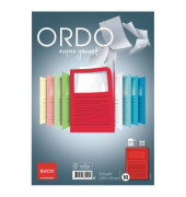 Sichtmappe Ordo classico 73695 A4 120g Papier rot für lose Blätter mit Sichtfenster