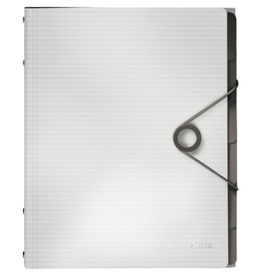 Ordnungsmappe Solid 4569-10-01, 6-teilig blanko, wei&szlig;, A4, 6 F&auml;cher