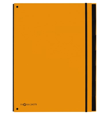 Pultordner Trend 24079-09, 7-teilig blanko, orange, A4, 7 F&auml;cher