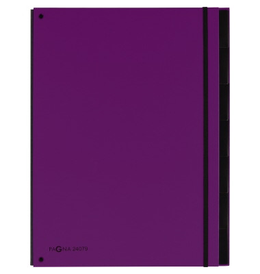 Pultordner Trend 24079-12, 7-teilig blanko, lila, A4, 7 F&auml;cher