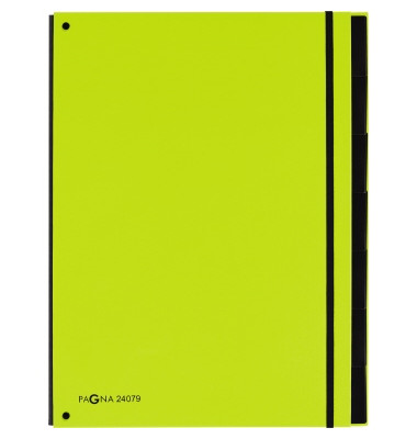 Pultordner Trend 24079-17, 7-teilig blanko, lindgr&uuml;n, A4, 7 F&auml;cher