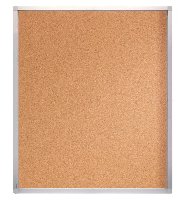 Schaukasten ECO 15 x A4 Korkrückwand braun, silber pinnbar