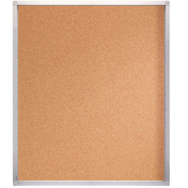 4016946706797 - Schaukasten ECO 15 x A4 Korkrückwand braun silber pinnbar 4016946706797 Franken