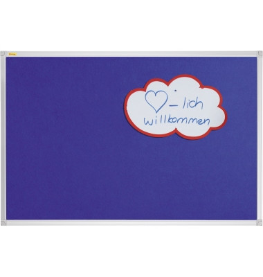 Pinnwand X-tra! Line PT330503, 180x120cm, Filz, Aluminiumrahmen, blau Pinnwand X-tra! Line PT330503, 180x120cm, Filz, Aluminiumrahmen, blau