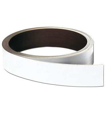 Magnetband 40 mm x 10 m (B x L) nicht selbstklebend weiß