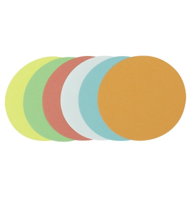 Moderationskarten Kreise Ø 9,5cm farbig sortiert