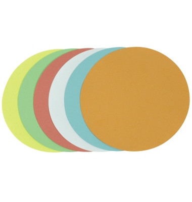 Moderationskarten Kreise Ø 14cm farbig sortiert Moderationskarten Kreise Ø 14cm farbig sortiert