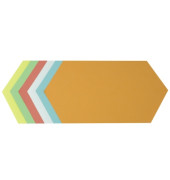 Moderationskarten 4880, 29,7x16,5cm, Rhombus, 130g, farbig sortiert 
