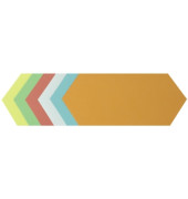 Moderationskarten 4881, 20,5x9,5cm, Rhombus, 130g, farbig sortiert 