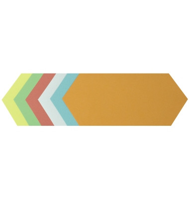 Moderationskarten Rhombus farbig sortiert 20,5x9,5cm Moderationskarten Rhombus farbig sortiert 20,5x9,5cm