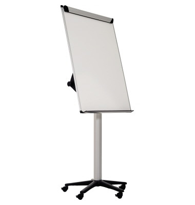 Flipchart Earth, EA4806995, 70x100cm (BxH), silber/schwarz, mit Rollen, magnethaftend
