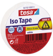 Isolierband Iso Tape 15 mm x 10 m (B x L) 6.000V PVC weiß