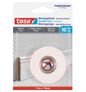 Montageklebeband Powerbond® 19 mm x 1,5 m (B x L) 10kg beidseitig klebend