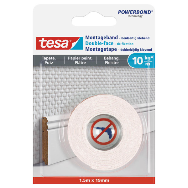 4042448340306 - Montageklebeband Powerbond® 19 mm x 15 m (B x L) 10kg beidseitig klebend 4042448340306 150 Zentimeter