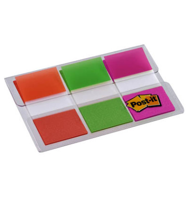 Haftmarker 680-OLP, Index, 25,4x43,2mm, orange/limonengrün/pink, ohne, Z-Notes, rechteckig