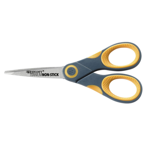 4027521514409 - Büroschere TITANIUM NON STICK Edelstahl rostfrei titanbeschichtet 127cm grau-gelb 4027521514409 Westcott