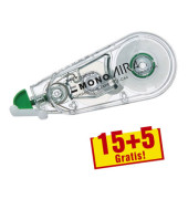 Korrekturroller CT-CA4-20 MONO AIR, transparent, 4,2mm x 10m, Einweg, in Karton