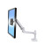 Monitorschwenkarm LX 2,3-11,3kg Aluminium, poliert weiß