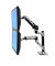 Monitorschwenkarm LX Dual 17,5 x 37,2 x 65 cm (B x H x T) 2 x 9,1kg Stahl/Aluminium silber