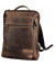 Notebookrucksack JESTER Reißverschluss Leder braun