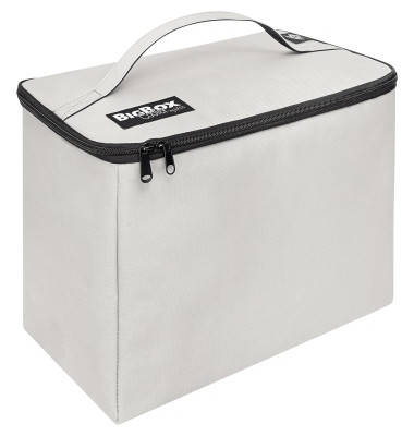 Einkaufskorb BigBox Cooler 582520 Reißverschluss, außen 35x27x21,6cm, Polyester lichtgrau