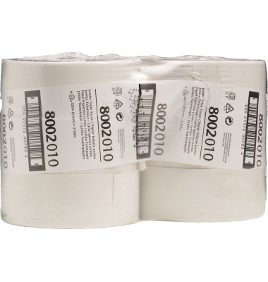 Toilettenpapier NATURAT 8002, 1-lagig, wei&szlig;, 525 m/ Rolle,