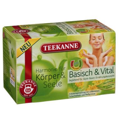 Tee Wellness Basisch & Vital Teebeutel 20 Btl./Pack.