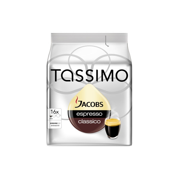 8711000500552 - TASSIMO JACOBS ESPRESSO CLASSICO Kaffeediscs Arabica- und Robustabohnen kräftig 16 Portionen 8711000500552 - TASSIMO JACOBS ESPRESSO CLASSICO Kaffeediscs Arabica- und Robustabohnen kräftig 16 Portionen