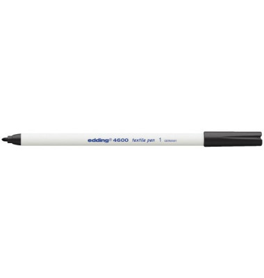 Wäschemarker 4600 schwarz 1mm Rundspitze