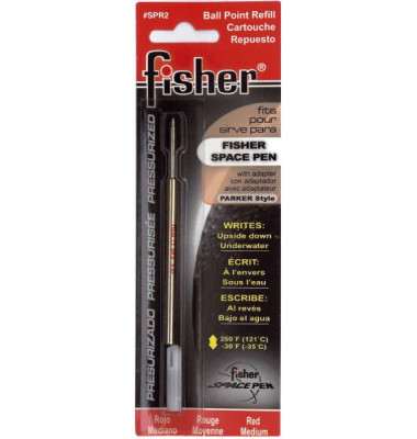 Kugelschreibermine FISHER SPR2 SPR2, rot, 0,5mm, Gro&szlig;raummine