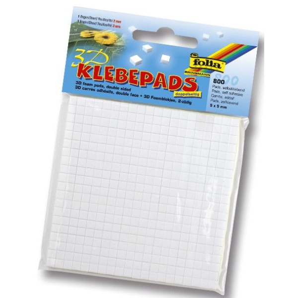 4001868230550 - Klebepads 23055 Klebepads 23055 800 Stück 5x5mm (BxL) 2 oder 3mm (T) doppelseitig 4001868230550 800 Stück