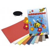 Moosgummi - 29 x 40 cm, schwarz