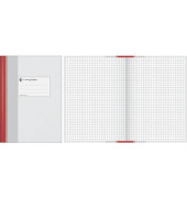 Gesch&auml;ftsbuch 86-1595203, Standard, wei&szlig;, A5, kariert, 70g, 96 Blatt / 192 Seiten