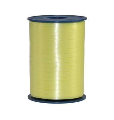 Geschenkband 2525-615, Gl&auml;nzend, 5mm x 500m, hellgelb