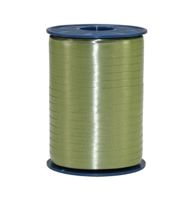 Geschenkband 2525-621, Gl&auml;nzend, 5mm x 500m, olivgr&uuml;n