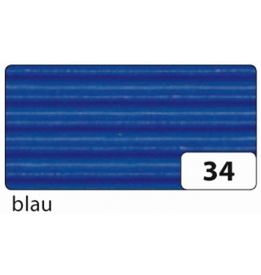 Bastelwellpappe - 50 x 70 cm, blau