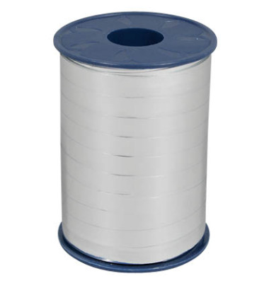 Geschenkband MEXICO 285 8 - 631, 10mm x 250m, silber metallic