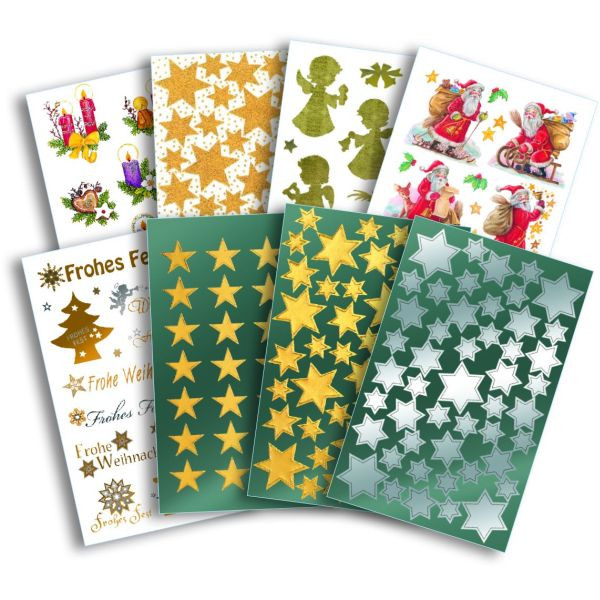 80 Stück AVERY Zweckform Z-Design 4076, Sortiment Weihnachtssticker Bestseller 4004182040768 AVERY Zweckform