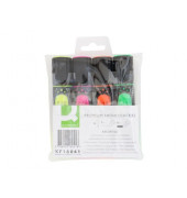 Textmarker-Set Premium, KF16041, Etui, 4-farbig sortiert, 2-5mm Keilspitze