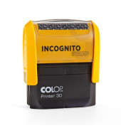 Datenschutzstempel Printer 30 Incognito Kunststoff gelb