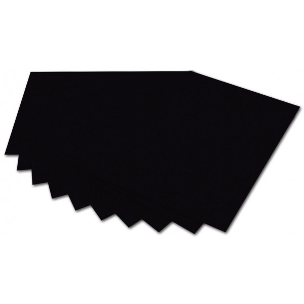 10 Stück Folia Fotokarton 6190, schwarz, 50x70cm, 300g 4001868161908 Folia