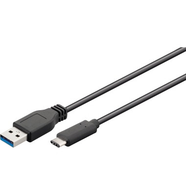 USB-Kabel SuperSpeed 71221, 2m, USB-C auf USB-A, schwarz
