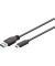 USB-Kabel SuperSpeed 71221, 2m, USB-C auf USB-A, schwarz