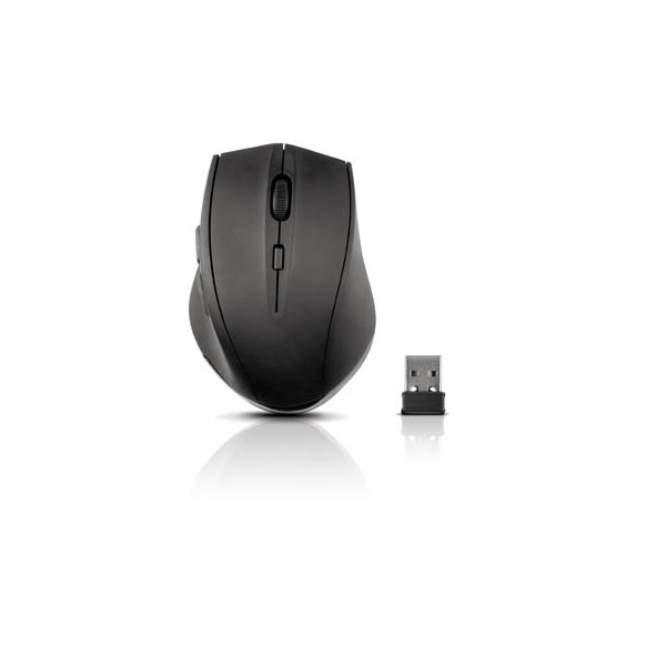 4027301523201 - SpeedLink CALADO Silent Mouse Kabellose ergonomische Maus Funk Optisch Schwarz 5 Tasten 1600 dpi Ergonomisch Integriertes Scrollrad