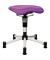 Hocker BAL27G03 Body Balance 20, violett/lila, mit Rollen, höhenverstellbar, bis 110kg