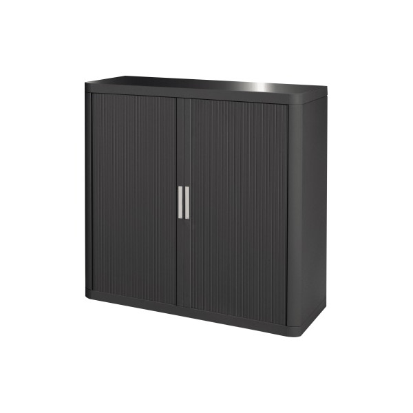 PAPERFLOW Aktenschrank easy Office E1CT0002400029, Kunststoff/Stahl abschließbar, 2 OH, 110 x 104 x 41,5 cm, anthrazit 3660141932218 PAPER